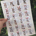Dog Advent Stickers