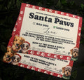 Santa Paws certificate