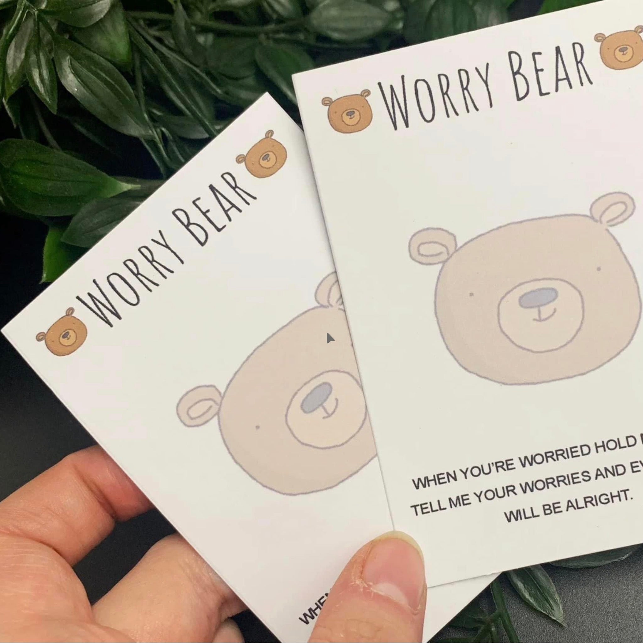 Worry Bear cards