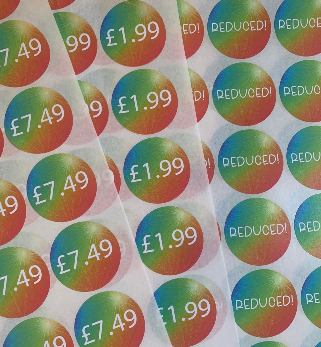 Custom Rainbow Stickers
