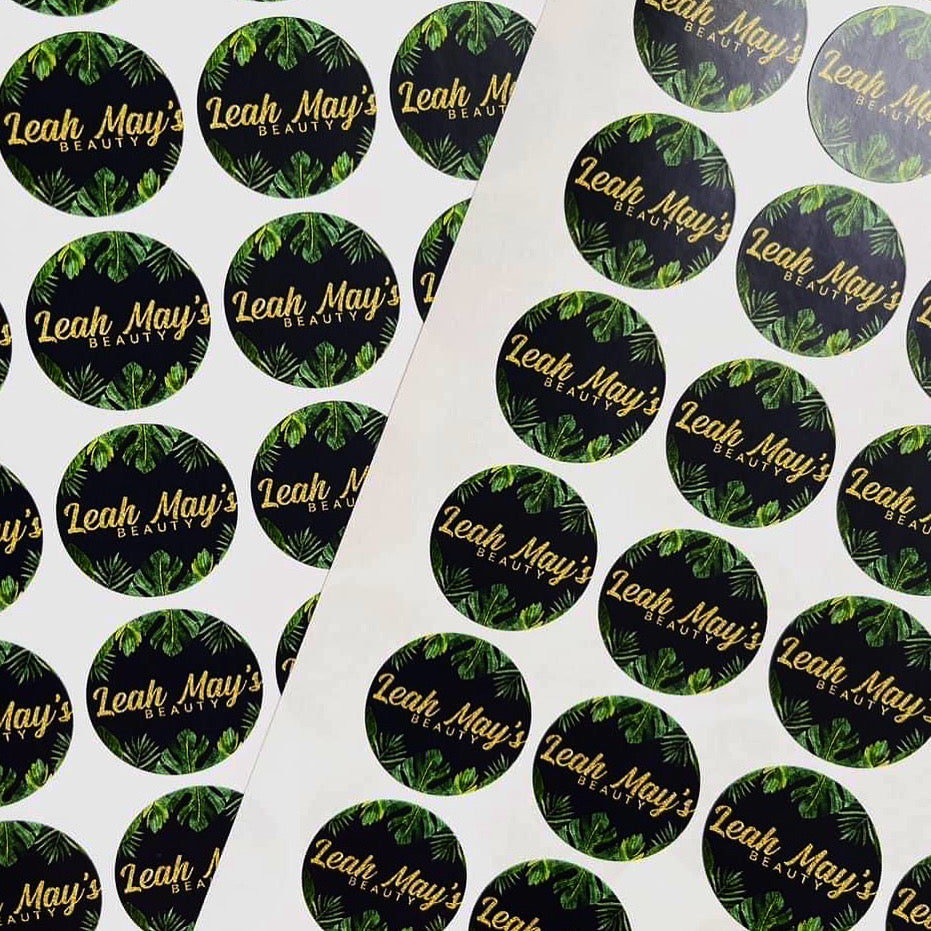 Round Logo Stickers
