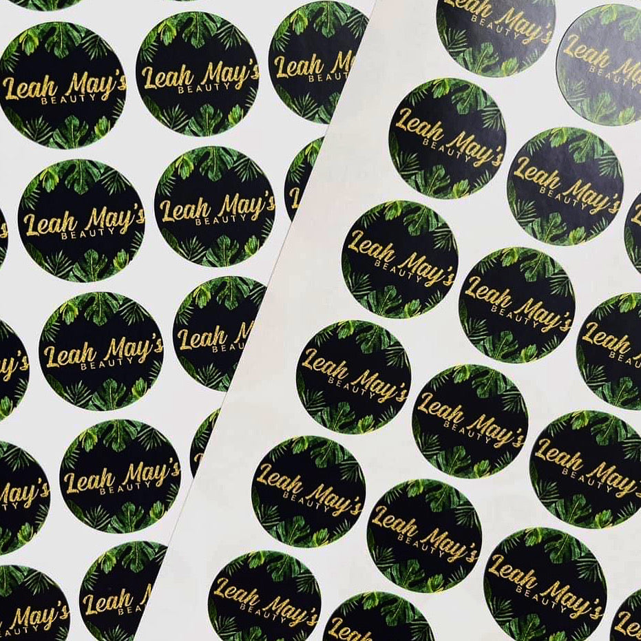 Round Logo Stickers