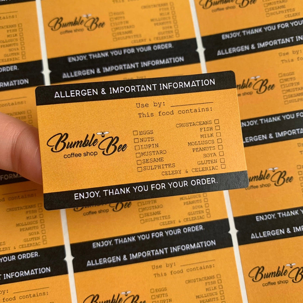 Allergen Stickers