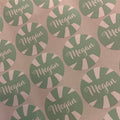 Sage Custom Candy Cane Stickers