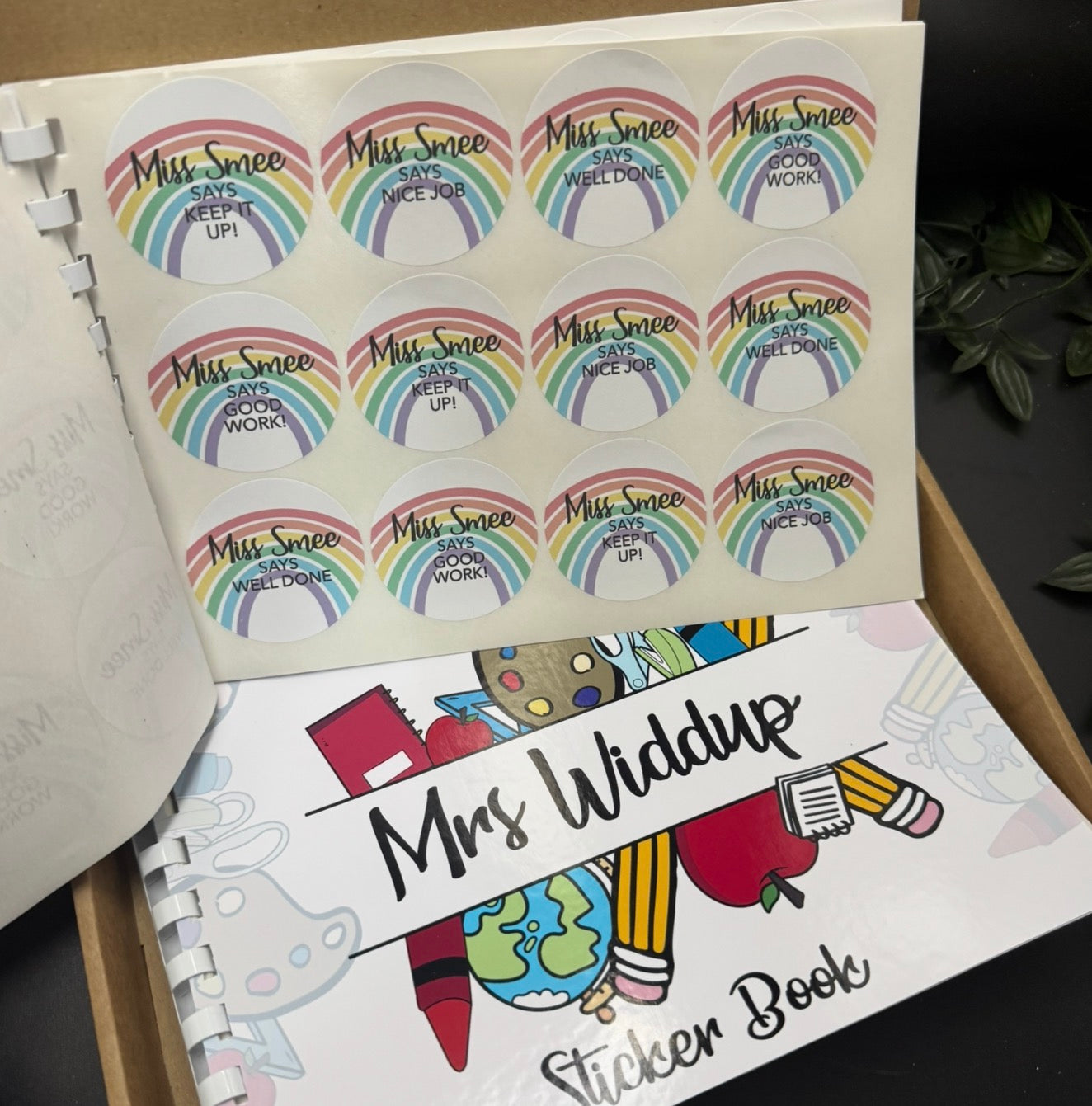 Teacher Sticker book