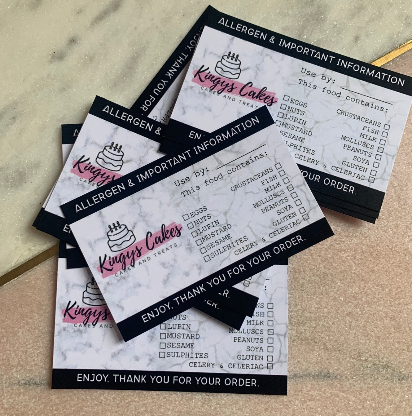 Allergen Cards