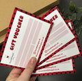 A6 Size Vouchers