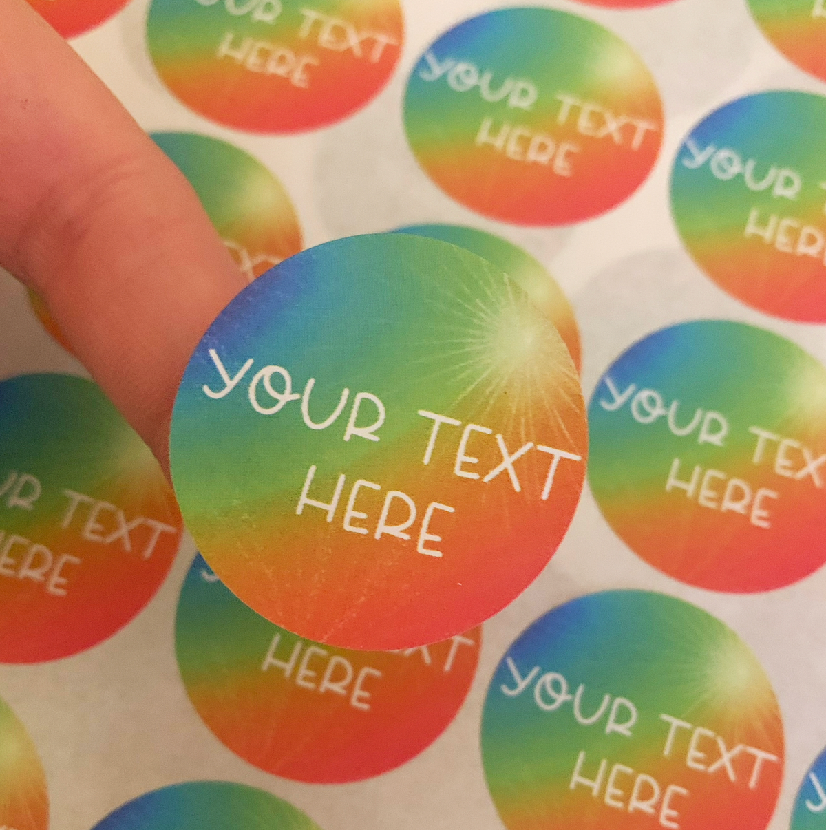 Custom Rainbow Stickers