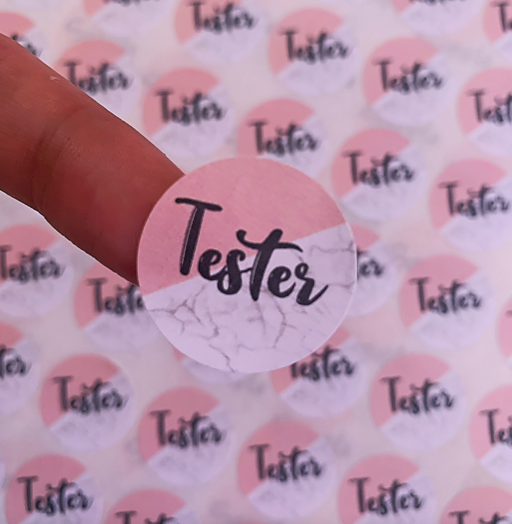 Custom Text Marble Sticker