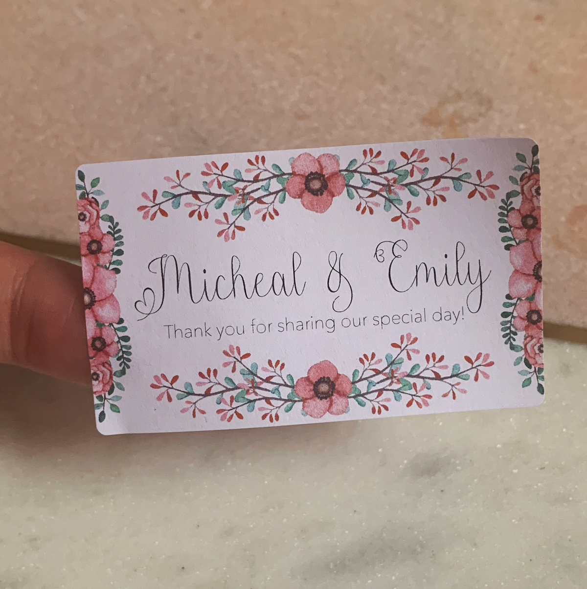 Custom Floral Stickers