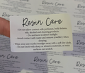 Resin Care Labels