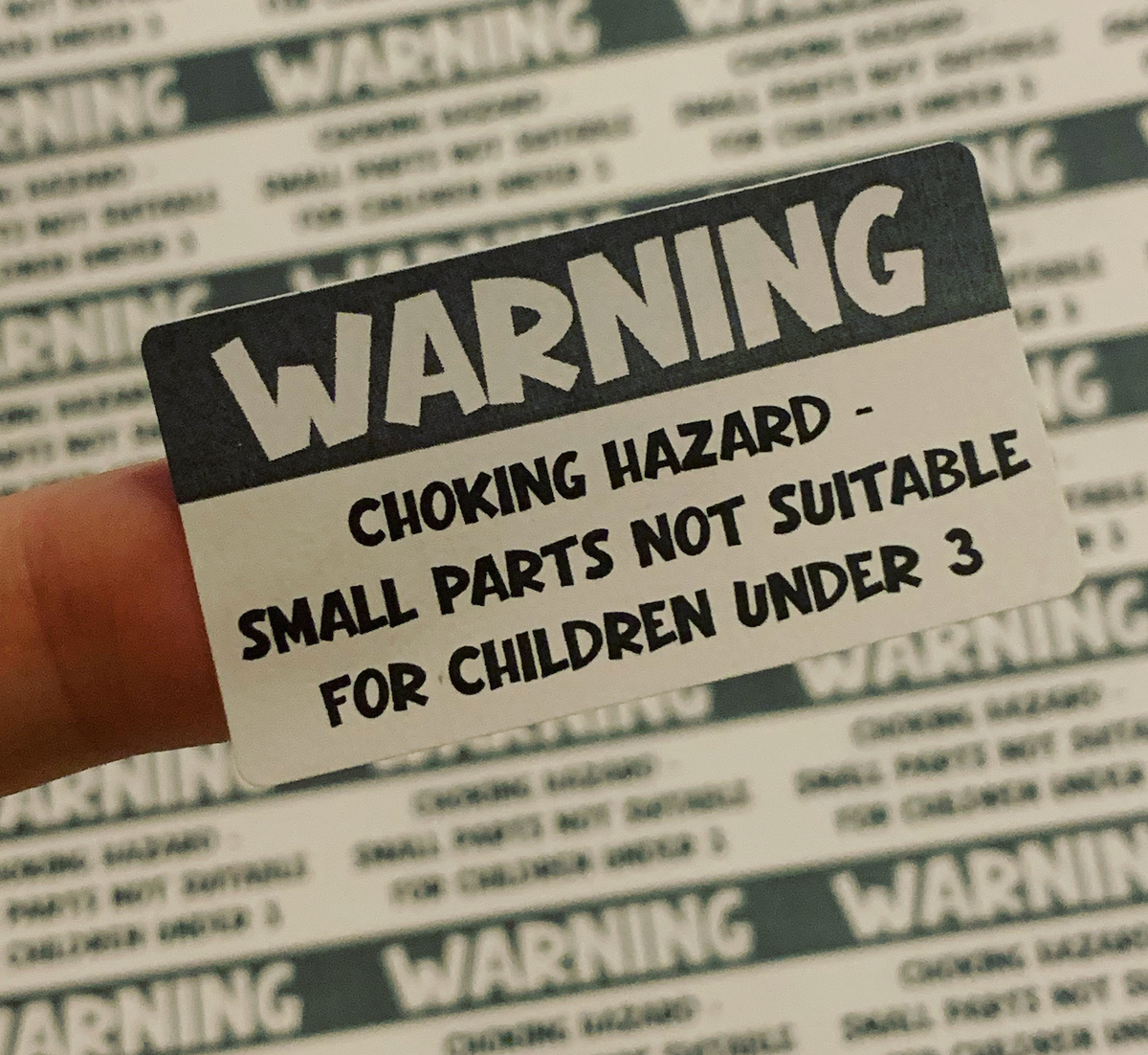 Warning stickers
