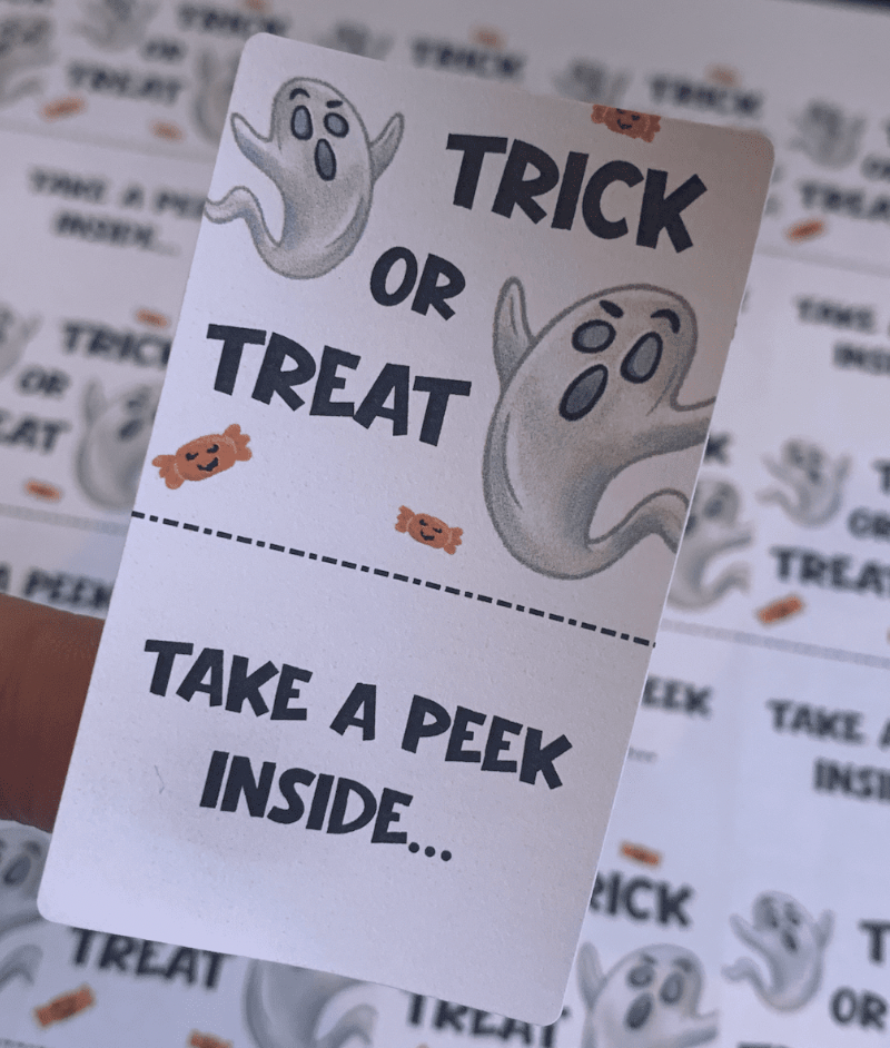 Trick or Treat Box seals