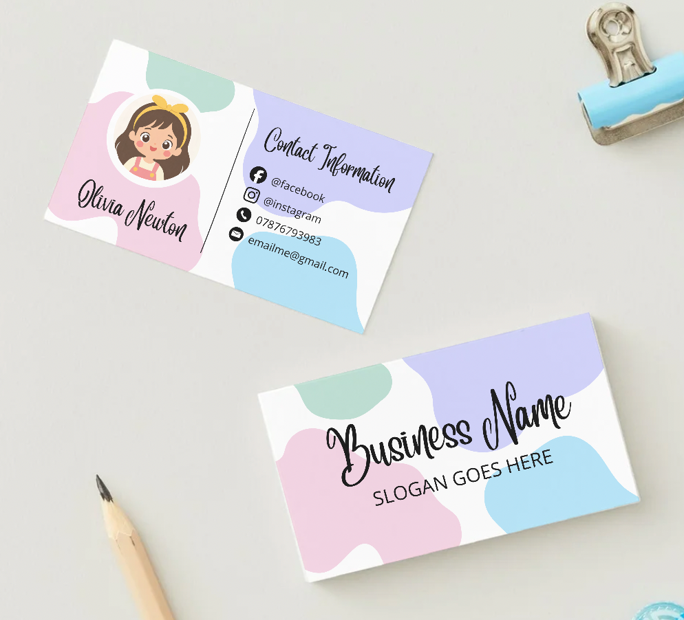 Random Shape business cards