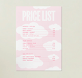 Pink Cloud Price Lists