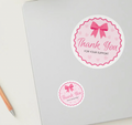 Pink Bow Sticker