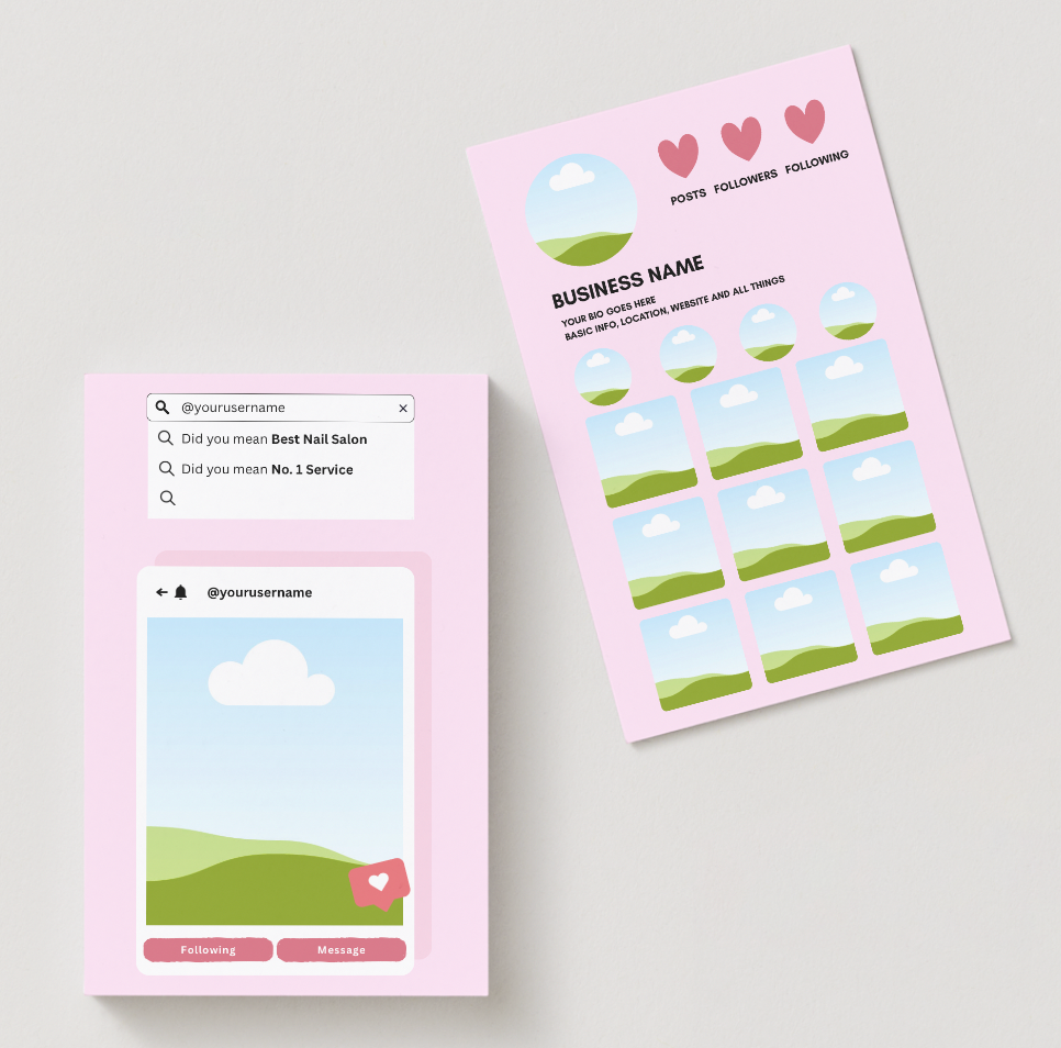 Pink Instagram template