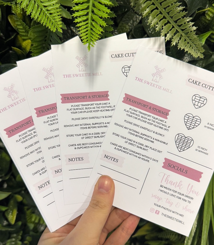 Cake Care Heart Guides