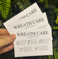 A7 Wreath Care Cards (custom colour)
