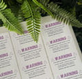 Hair Accessory Warning Stickers