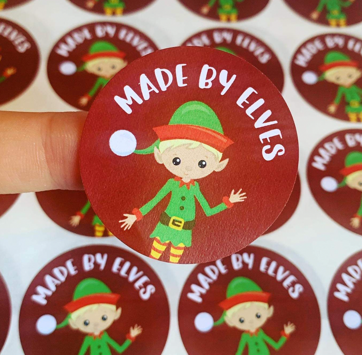 Made by the elves stickers